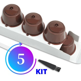 5 KIT Capsula Reutilizável Dolce Gusto Copo Filtr