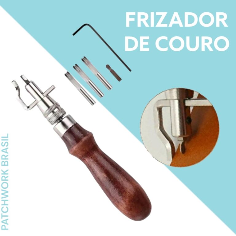 Frisador Bordas Couro Groover Desquinador 5 Em 1