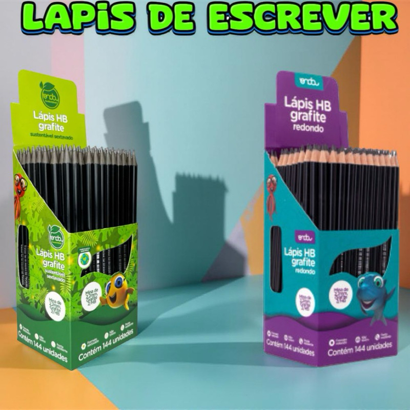 kit 50 Lápis preto HB N:2,lápis de escrever Eco