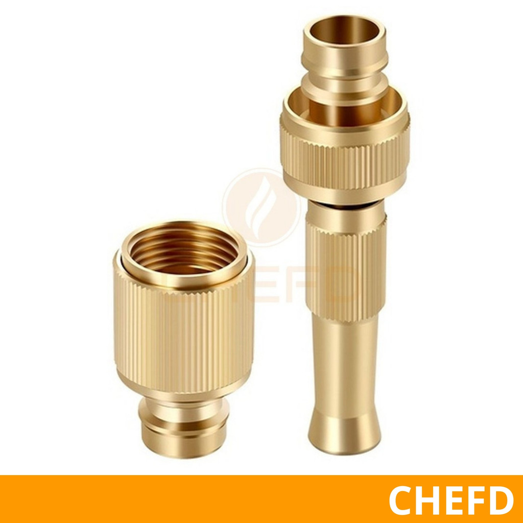 Bico de Mangueira de Alta Pressão 1/2 com Conector e Esguicho para Limpeza