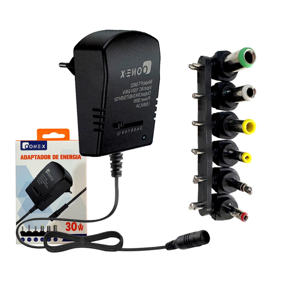 Fonte Universal Regulada 3.0a 3v 4.5v 6v 7.5v 9v 12v