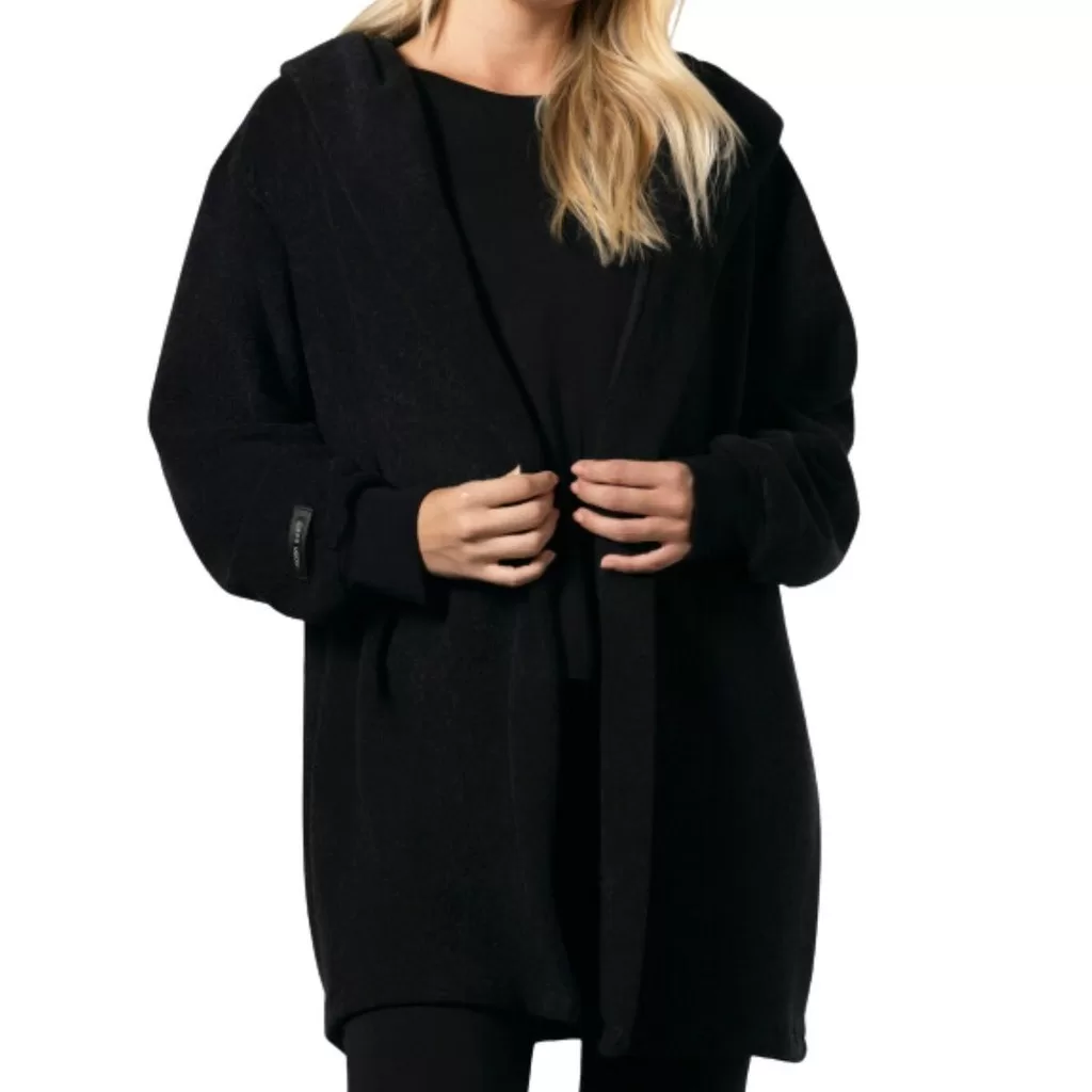 Casaco Inverno Poliester Plusch Conforto Moon Capuz Frio Feminino