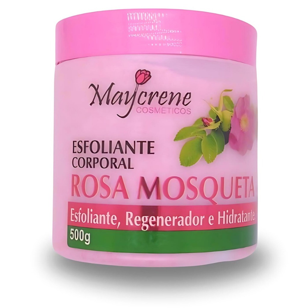 Esfoliante Clareador Rosa Mosqueta – Remove Células Mortas e Uniformiza o Tom de Pele 500g
