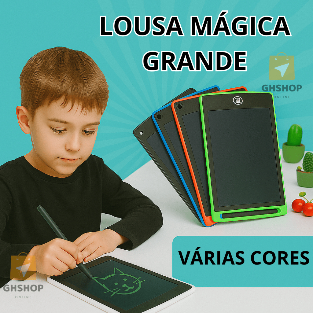 Lousa Magica Infantil Tablet Grande Digital Lousa Para Desenho
