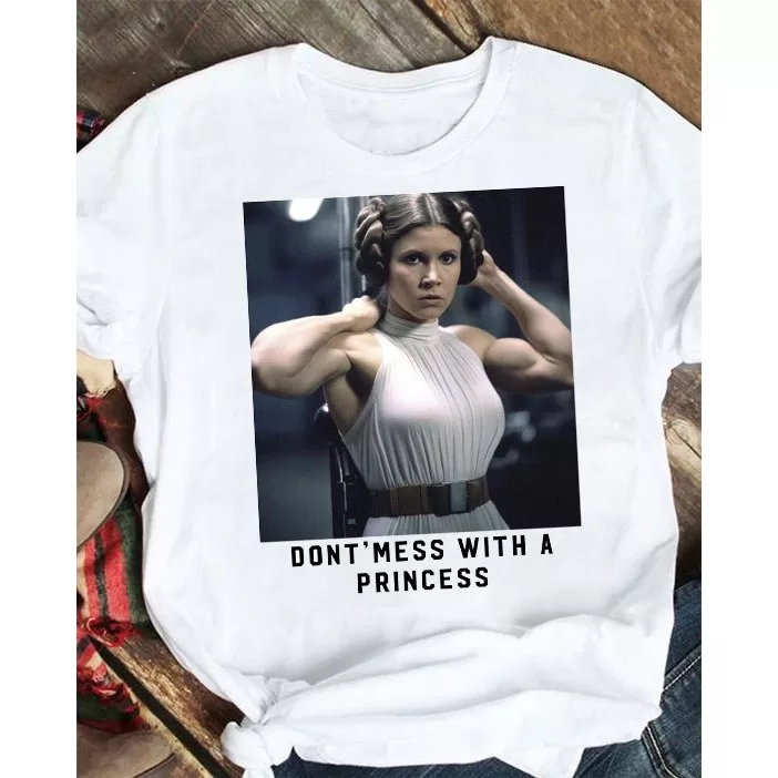 Camiseta Academia fitness – Princesa Leia &#