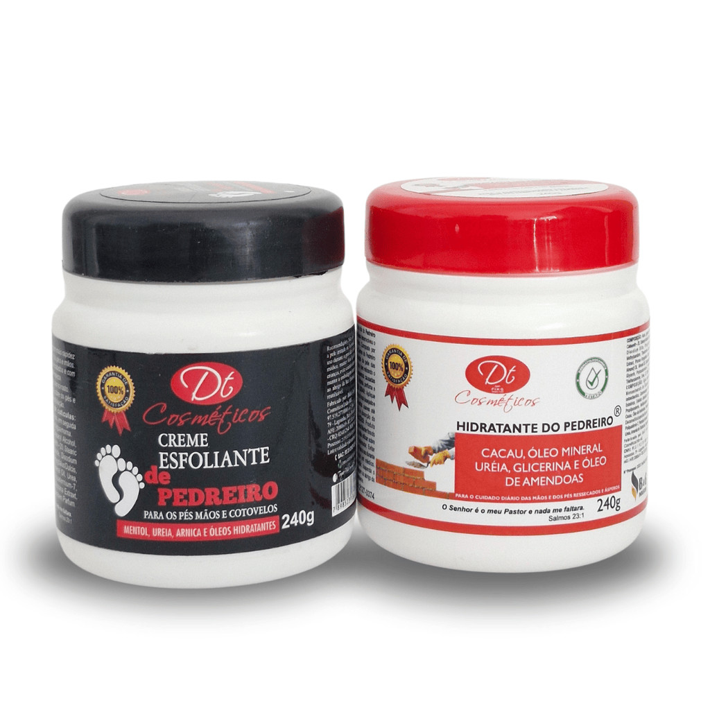 Creme ou Esfoliante Para Pedreiro 240g Creme De Ureia Pés Rachados Rachaduras Nos Pés Hidratante Com