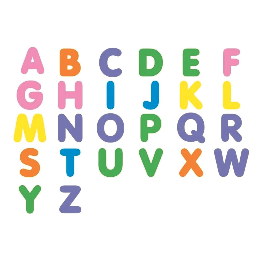 Alfabeto Didático A Z com 3 Vogais, 3 R e 3 S Extras Eva Liso Color