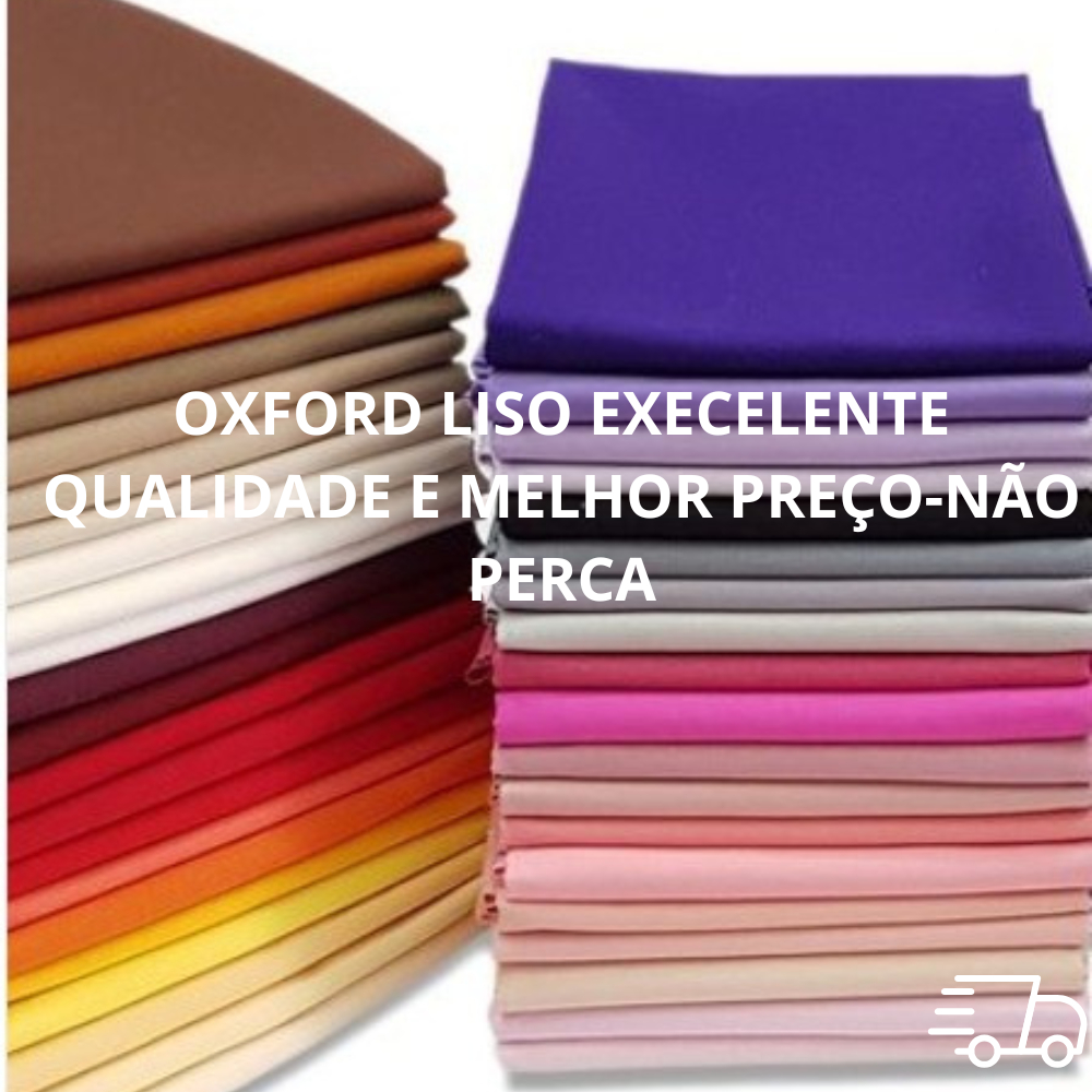 Tecido Oxford Premium 1,50m Largura – 100% Poliéster – Grosso Sem Transparência – Por Metro