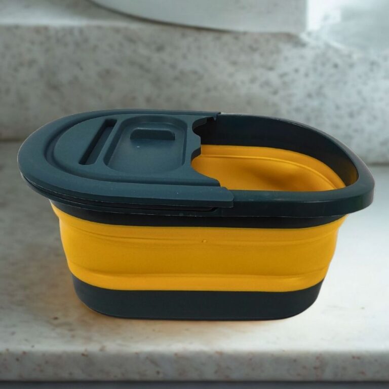 Balde Massageador para Pés Dobrável em Silicone 
