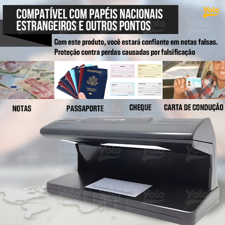 DETECTOR DE NOTAS FALSAS BMAX | IDENTIFICADOR UV +