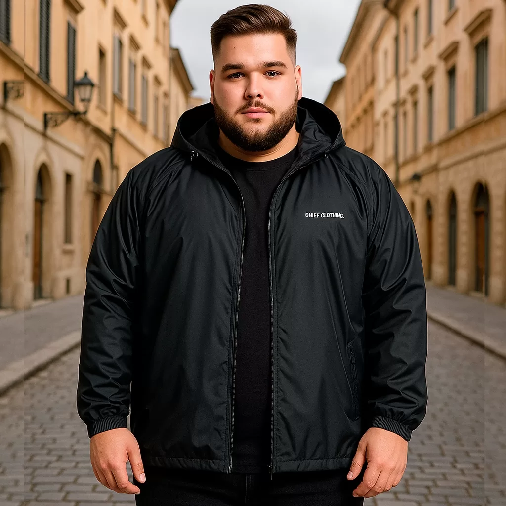 Jaqueta Corta Vento Masculina Impermeável P ao G4 Plus Size Simbolo Refletivo Semi Forrada Original