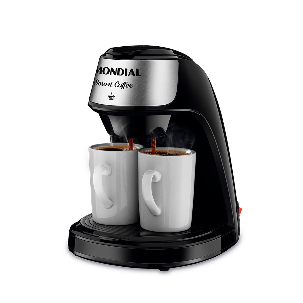 Cafeteira elétrica 2 xícaras preta Smart Coffee – C-42-2X-BI – Mondial