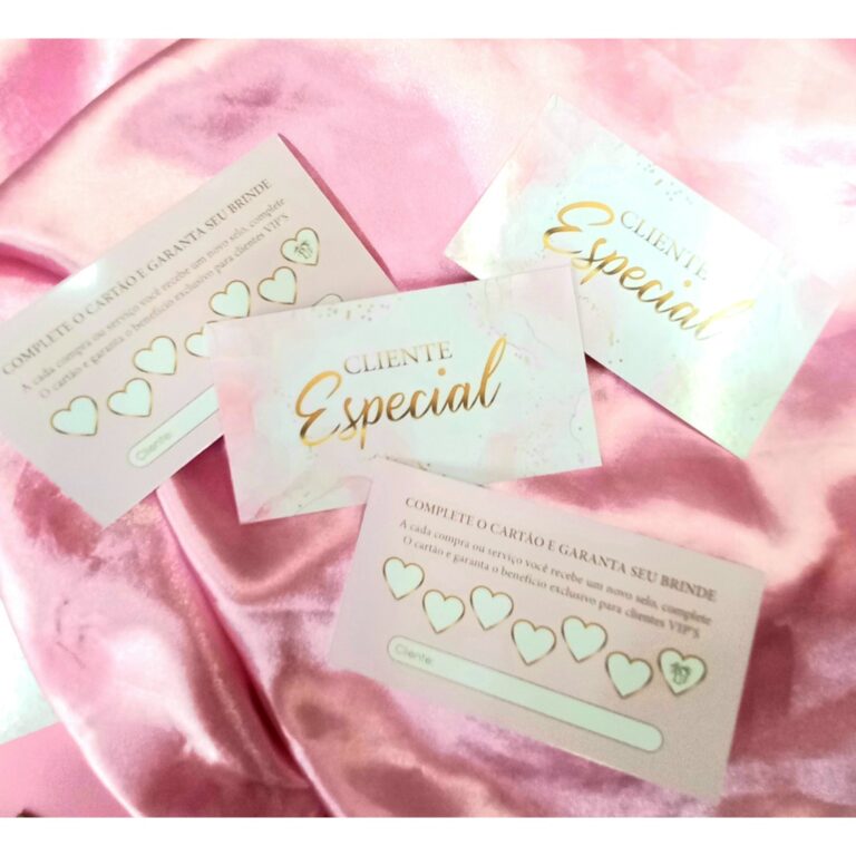 Cartão Fidelidade Especial Vip Rosê Gold