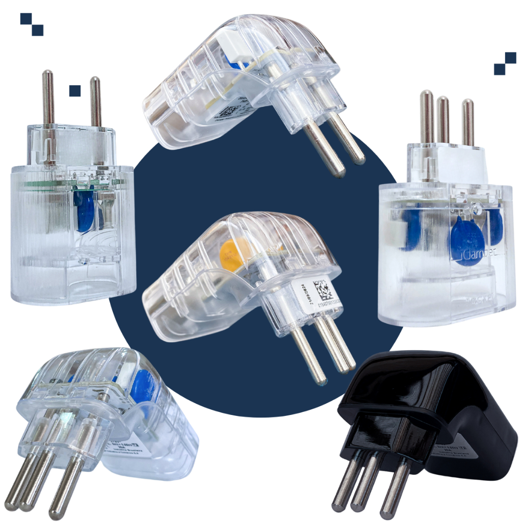 DPS Protetor Contra Surtos Elétricos Raios Clamper Pocket/Fit 2 e 3 Pinos 10a 20a Sem Aterramento
