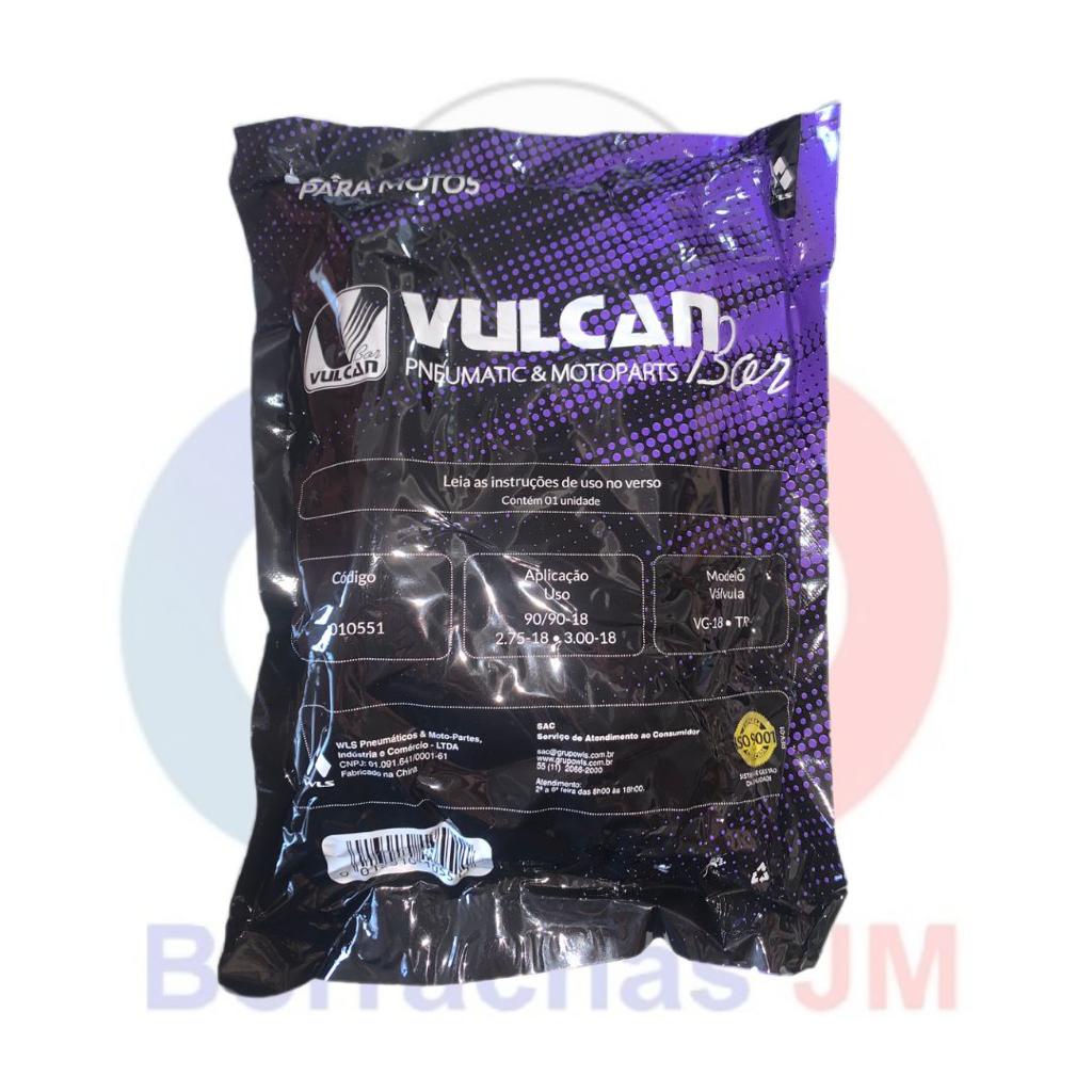 CAMARA DE AR PARA MOTO ARO 18 VULCAN VALVULA TR-4