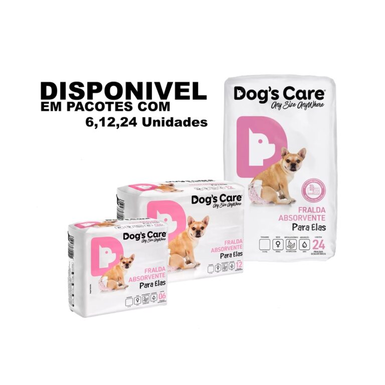 Fralda Descartável para Cachorro Femea Fralda Hig