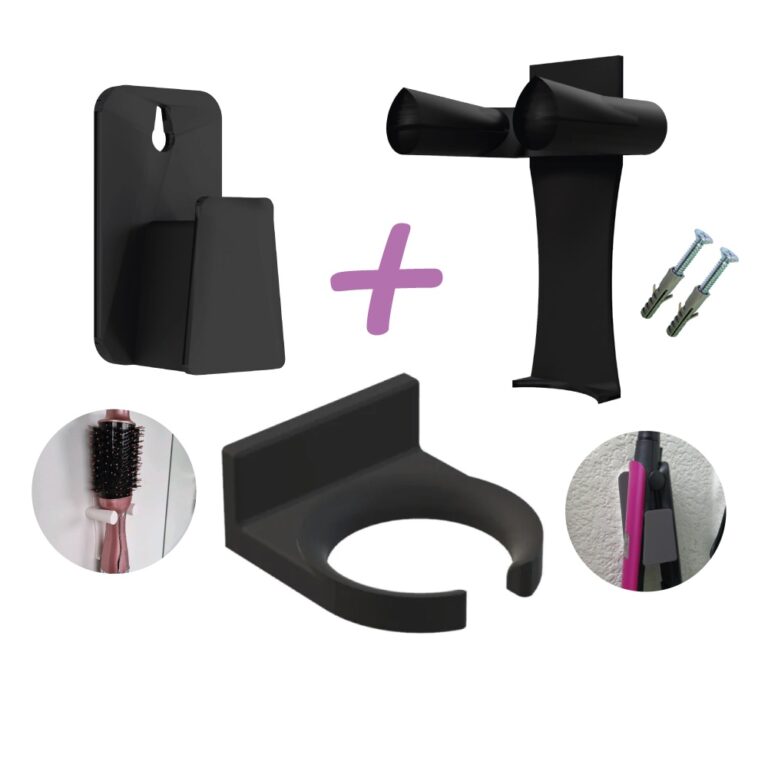 Kit Suporte para Escova Secadora + Secador de Cabe