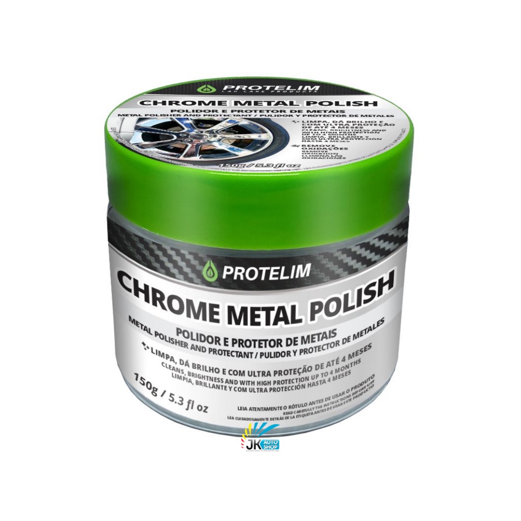 Polidor de Metais Proteção Chrome metal polish 150g  – Protelim