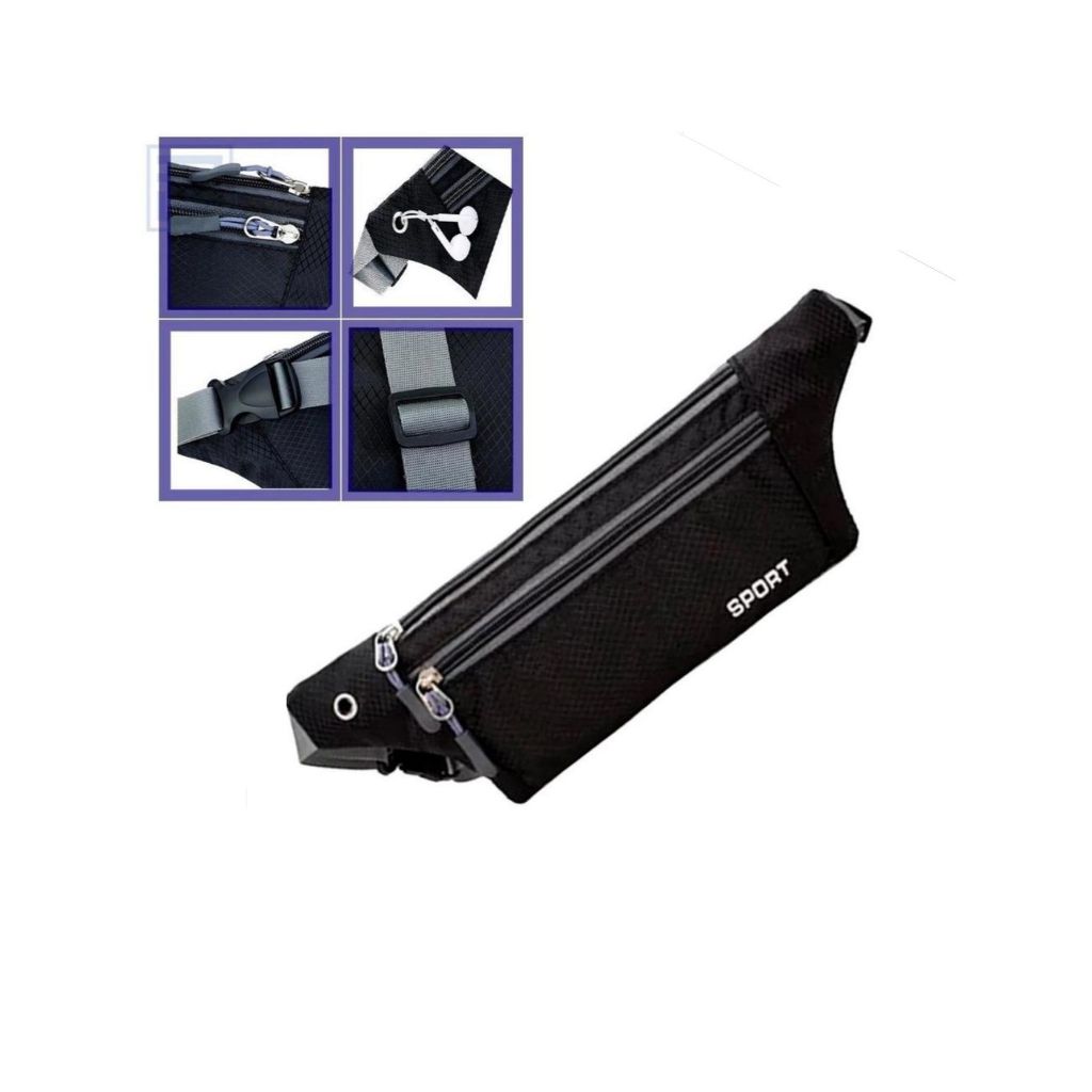 Pochete Impermeável Slim Doleira Cinta Fitness Celular 7 Polegadas Corrida Academia 19368