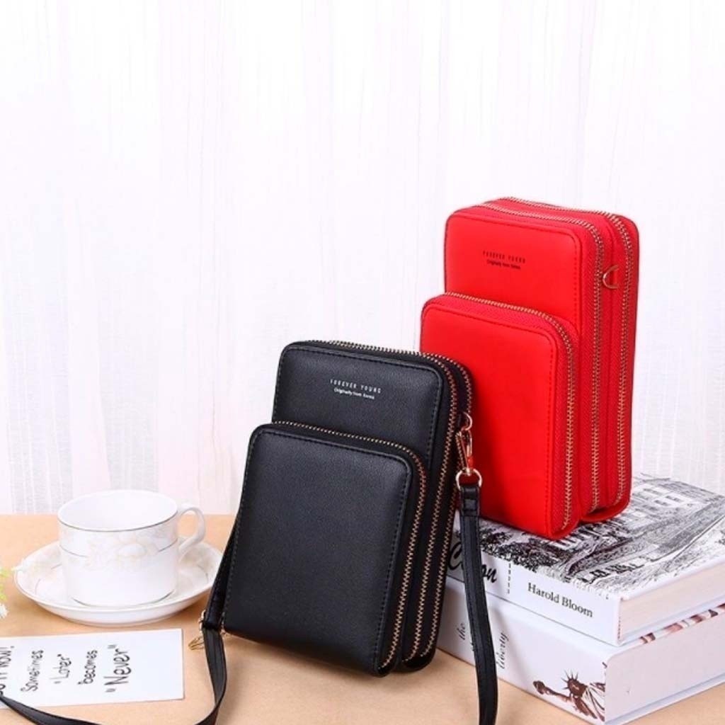 Bolsa transversal feminina moda feminina trabalho social porta celular com 3 divisorias Marisa
