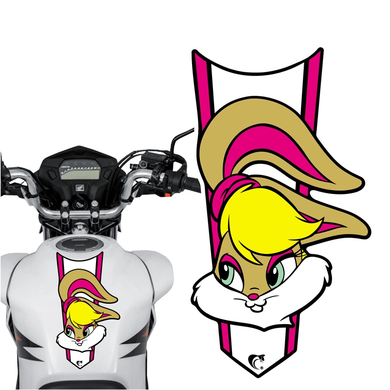 Adesivo Faixa Gravata sem resina LOLA BUNNY Azul