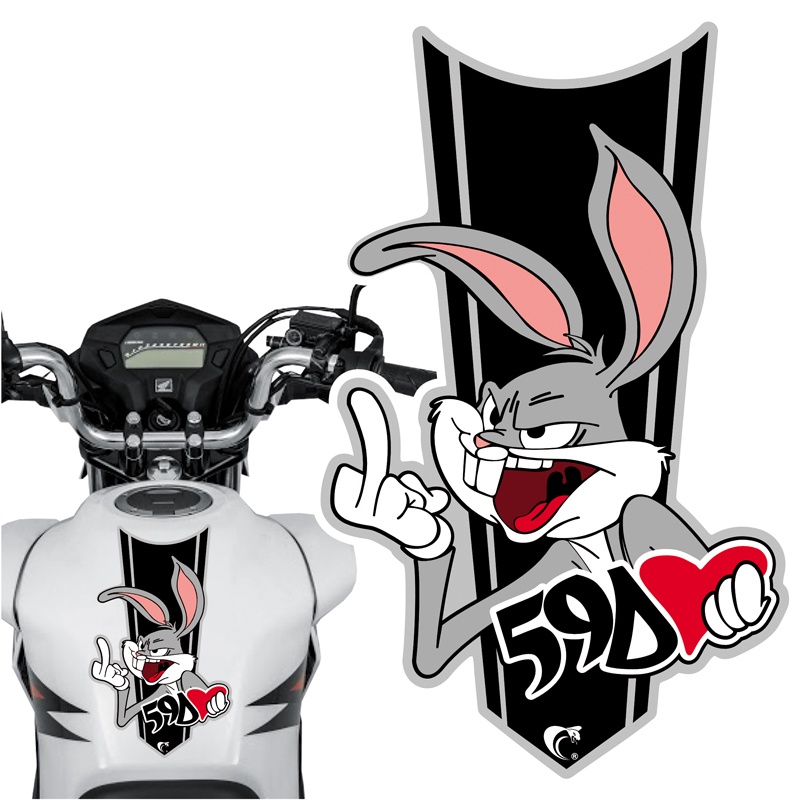 Faixa Gravata Adesivo sem resina Pernalonga Preto