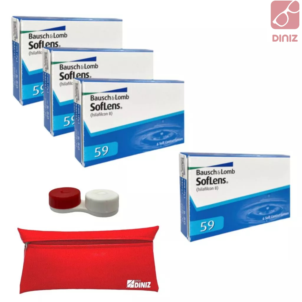 Lente De Contato Soflens 59 Combo 3 +1 Grátis Pronta Entrega