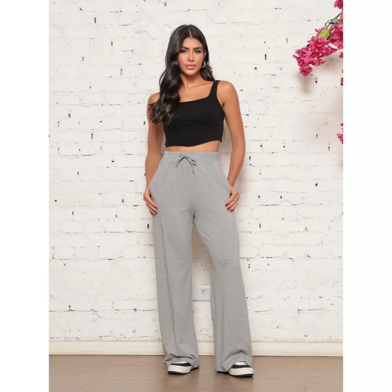 Calça de moletinho grosso Feminina Tendencia 2025