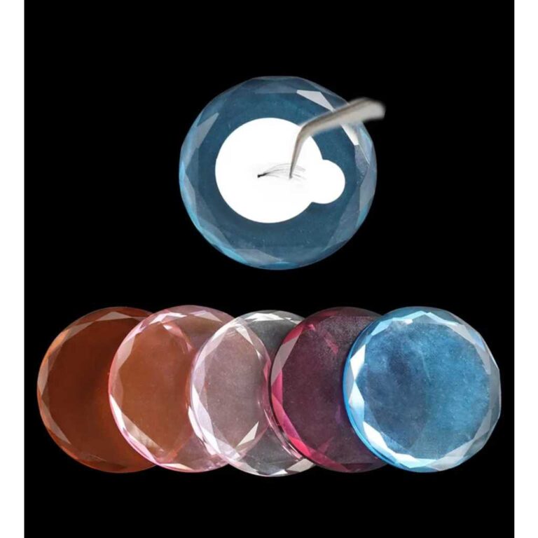 Kit 1 Pedra Jade Vidro Incolor Para Extensão de C