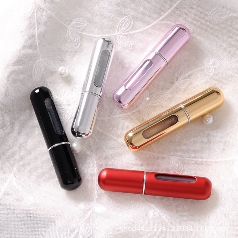 Kit 5 Porta Perfume Recarregavel Portatile Spray 5