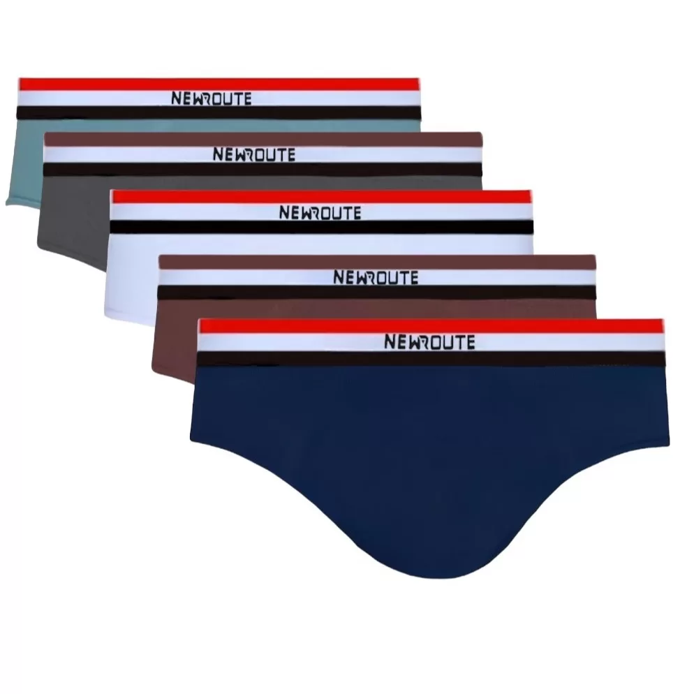 Kit 3 Cuecas Slip Tradicional Cueca Comum Masculina Algodão Conforto