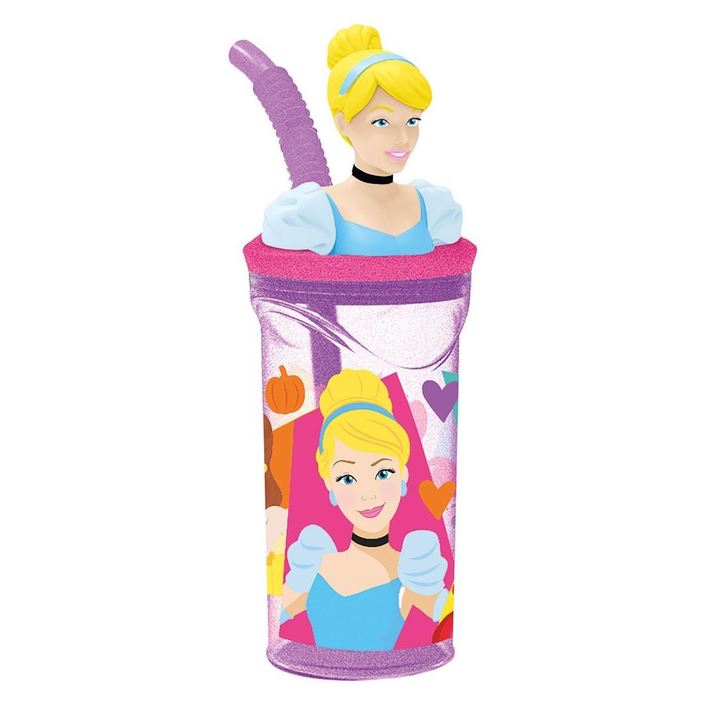 Copo Princesas 3D Infantil Disney c/ Canudo 360ML – Tuut