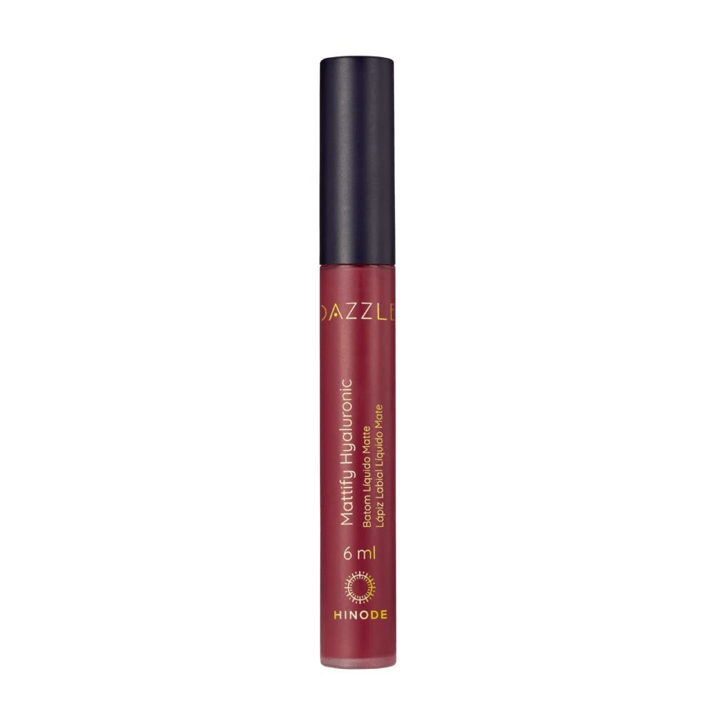 Batom Líquido Matte Mattify Dazzle 6ml Bordô Hinode