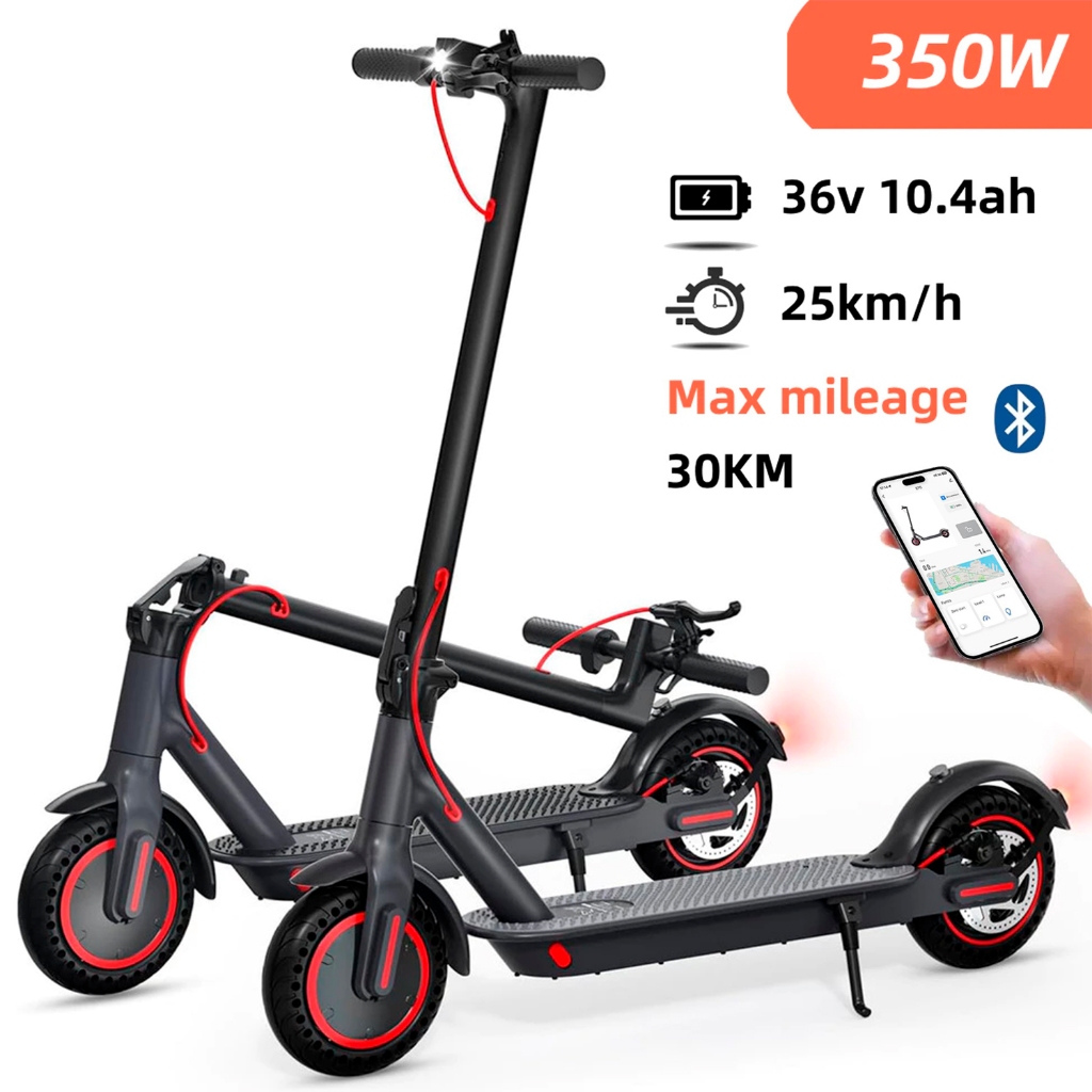 Patinete Elétrico Adulto Motorizado 350W 30Km/h  Freio ABS + Farol Super LED