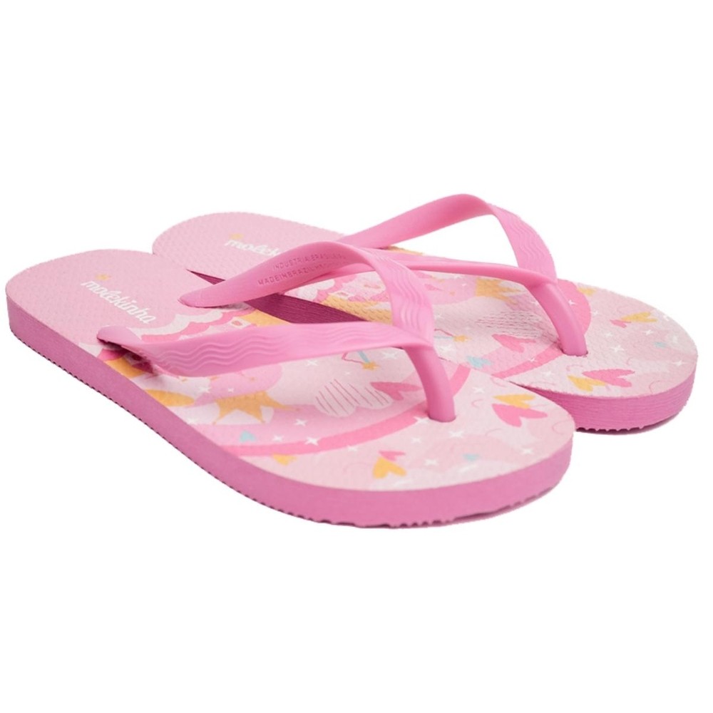 Chinelo Infantil Molekinha Castelo Menina – Rosa