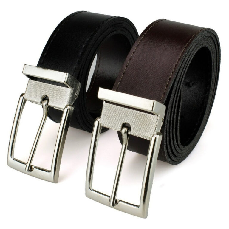 Kit 2 Cinto Masculino Social Dupla Face Largo Alta