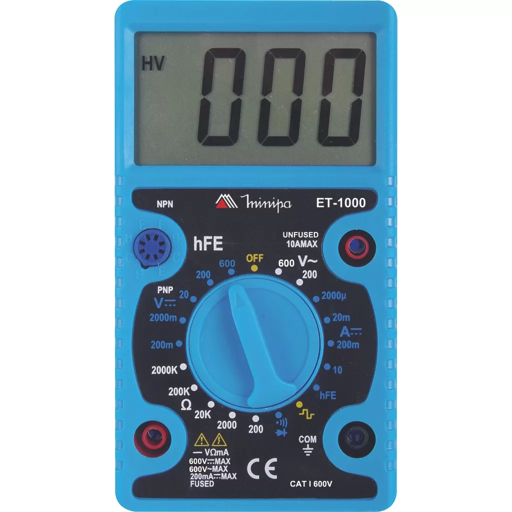 Multímetro Digital Profissional Et-1000 Minipa