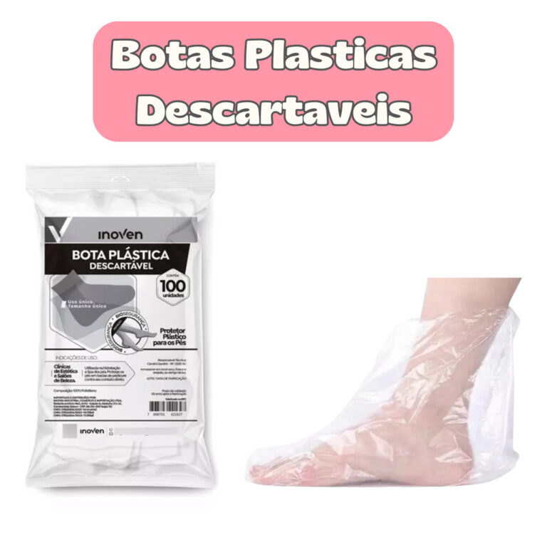 Bota Plástica Descartável Inoven 100UN para Sal