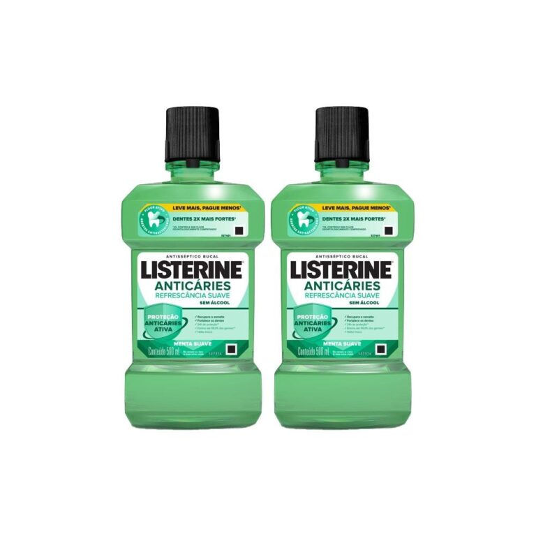 Kit 2 Antisséptico Bucal Listerine Anticáries Ze