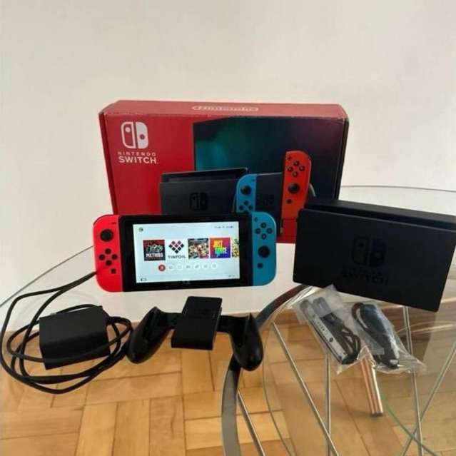 ENVIO RÁPIDO Nintendo Switch V2 desbloqueado Atua