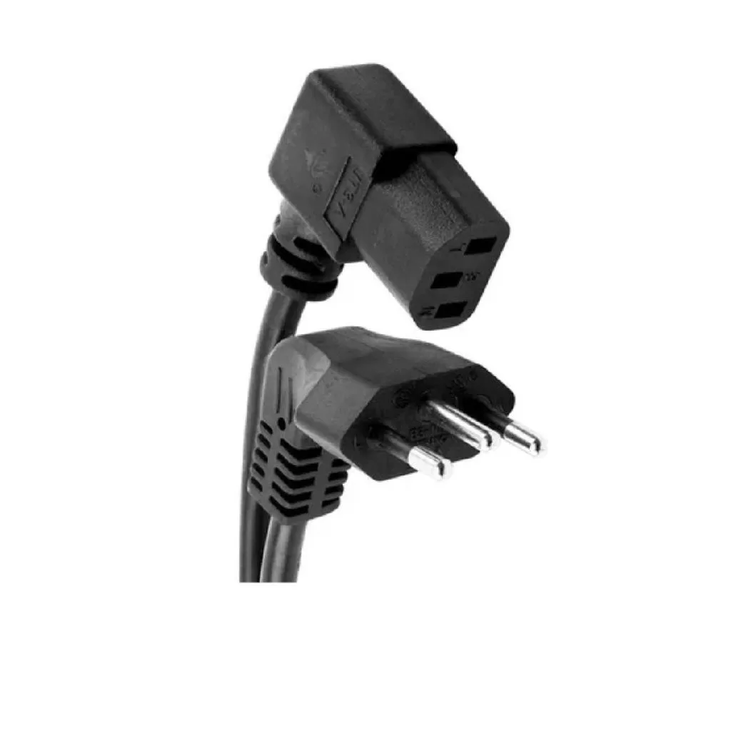 CABO DE FORÇA TRIPOLAR 90 GRAUS 3 METROS 10 A KIT 3 PCS