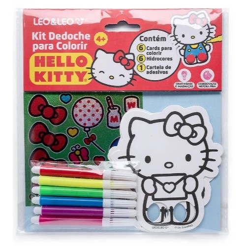 Kit Dedoche para Colorir Hello Kitty LeoELeo / PAP