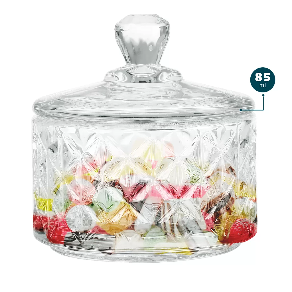 Baleiro De Vidro Diamante 85ml – Dolce Home
