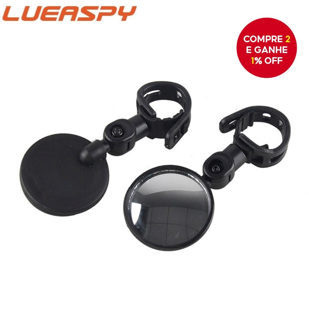 Espelho Universal Para Bicicleta LUEASPY-Retrovisor Convexo Ajustável Grande Angular Guiador , Acess