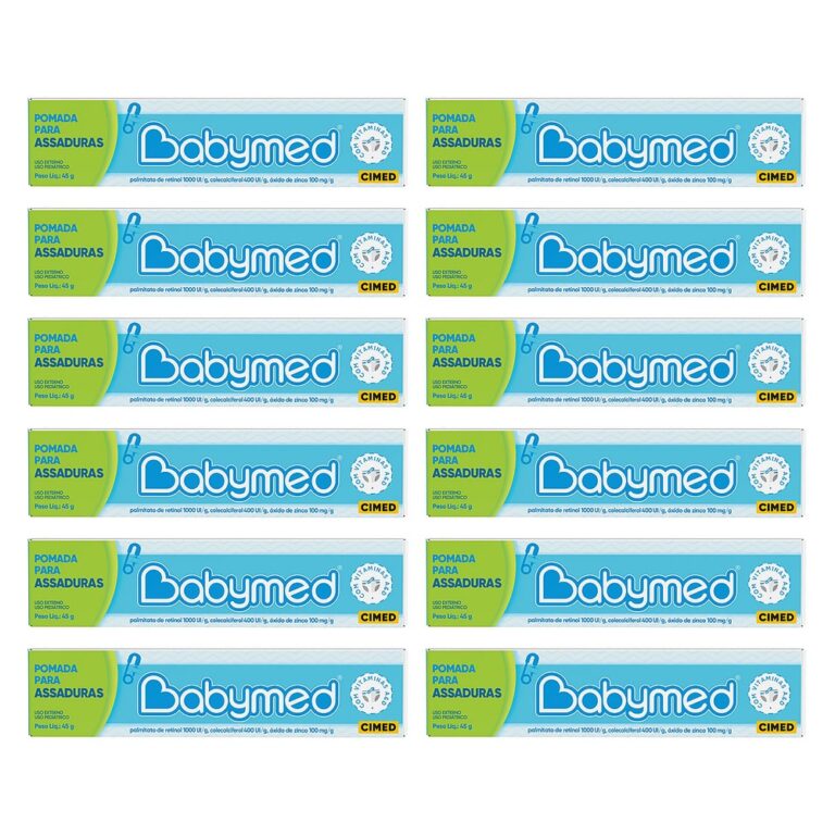 Kit 12 Pomadas Para Prevenção De Assaduras Babym