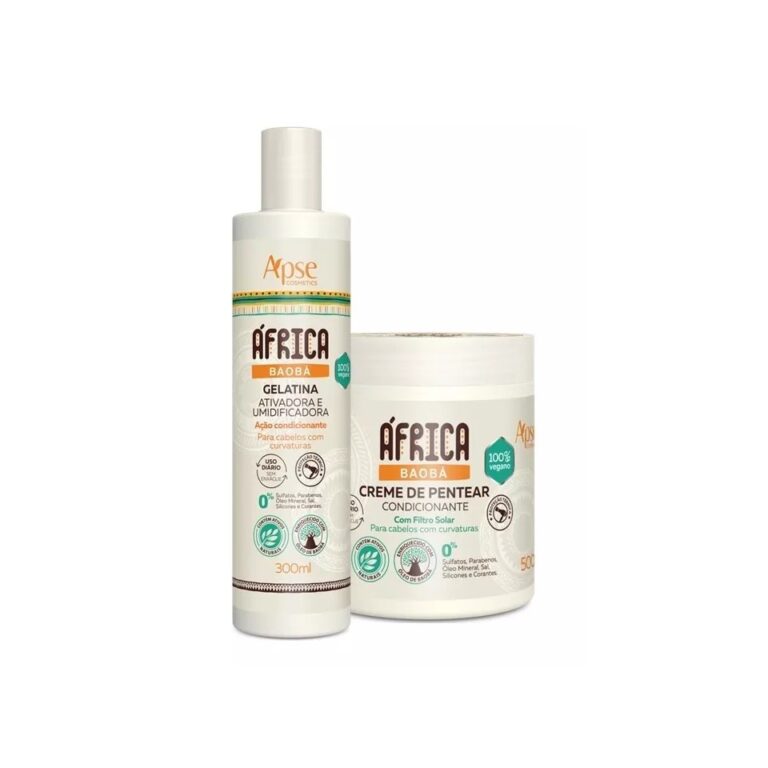 Kit Creme De Pentear 500g E Gelatina 300ml Baobá 
