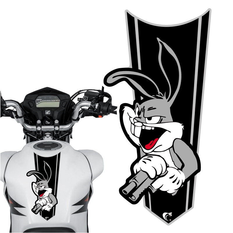 Adesivo Faixa Gravata sem resina Pernalonga Preto