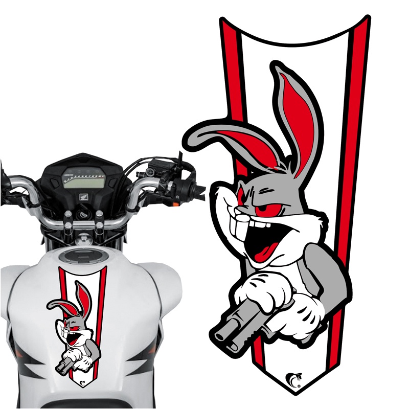 Adesivo Faixa Gravata sem resina Pernalonga Vermelho