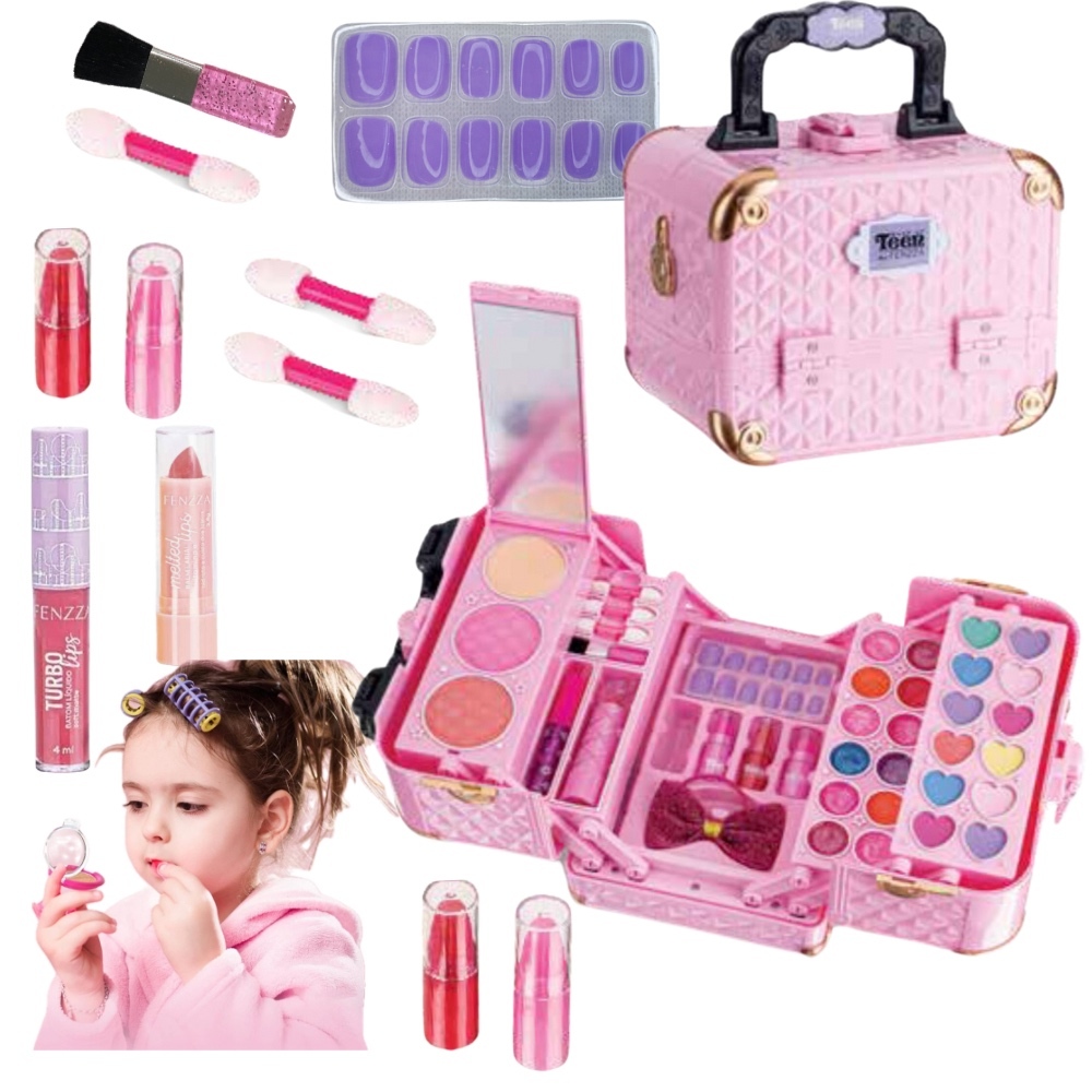 Maleta De Maquiagem Infantil – Kit Maquiagem Infantil Lindo