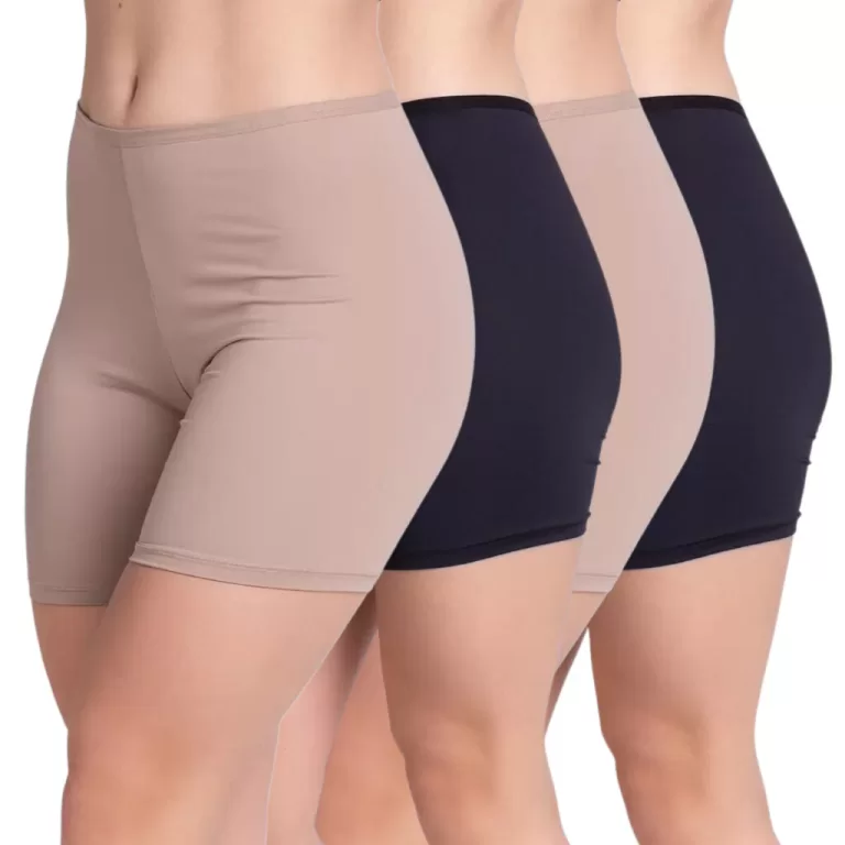 Kit 4 Bermuda Short Anagua Feminino Segunda Pele S